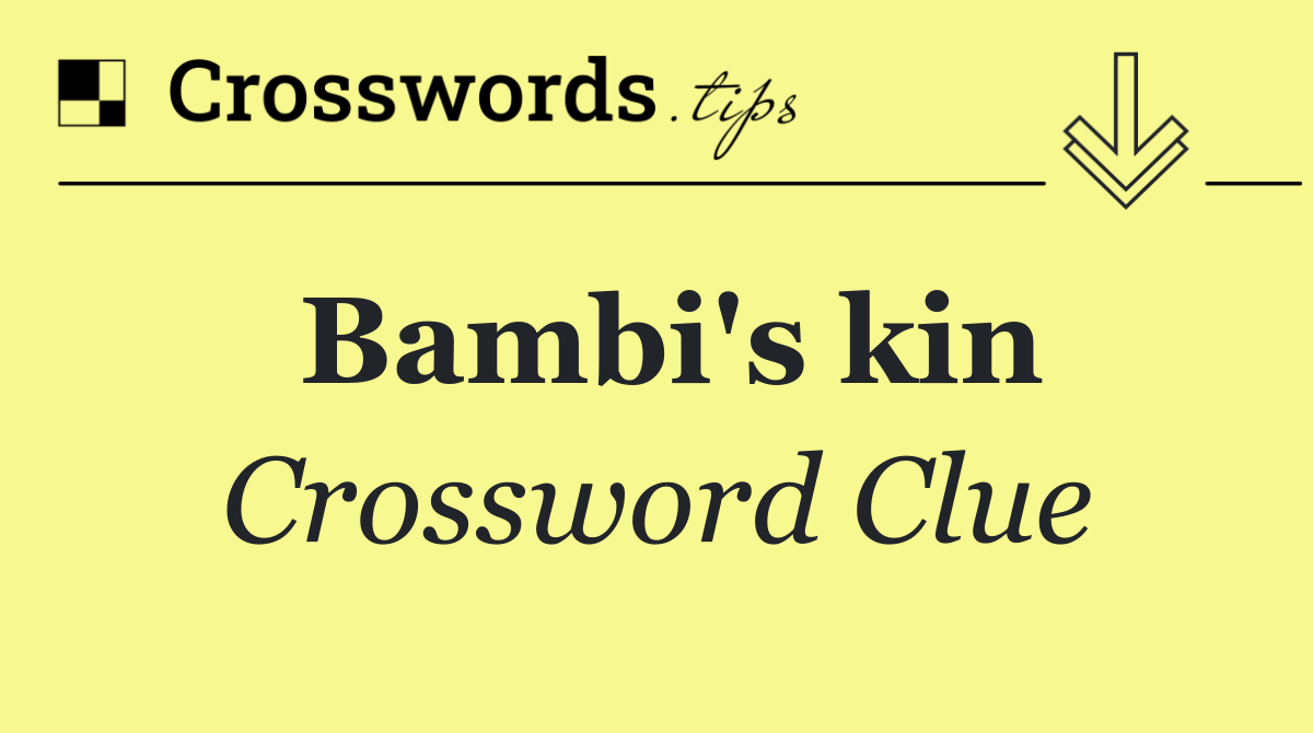 Bambi's kin