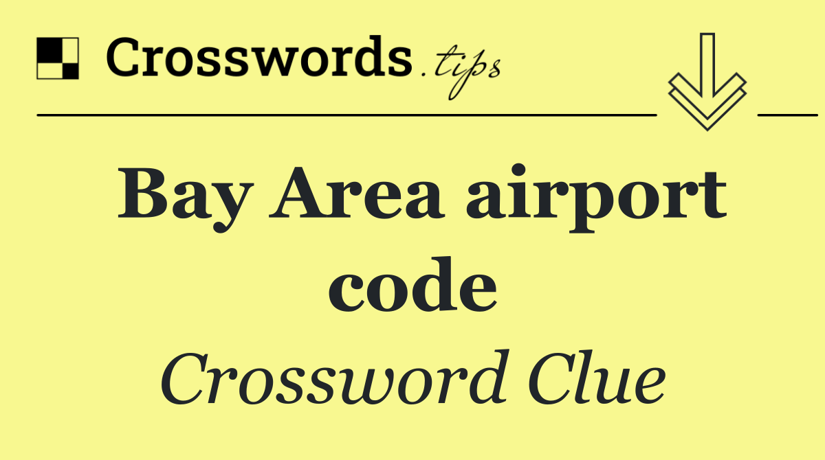 Bay Area airport code