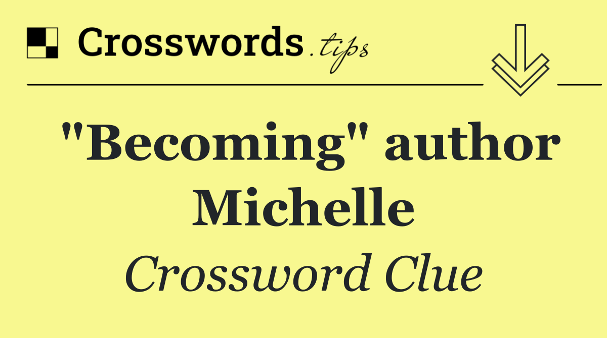 "Becoming" author Michelle