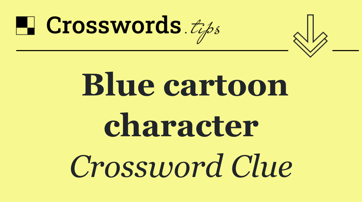 Blue cartoon character