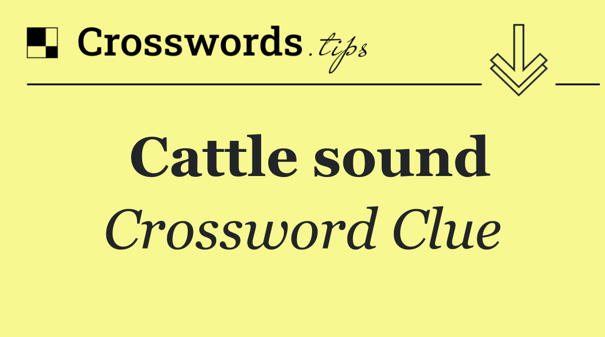 Cattle sound