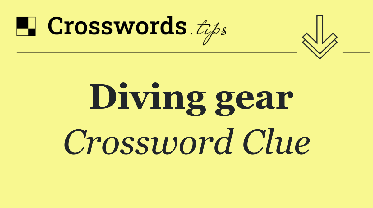 Diving gear