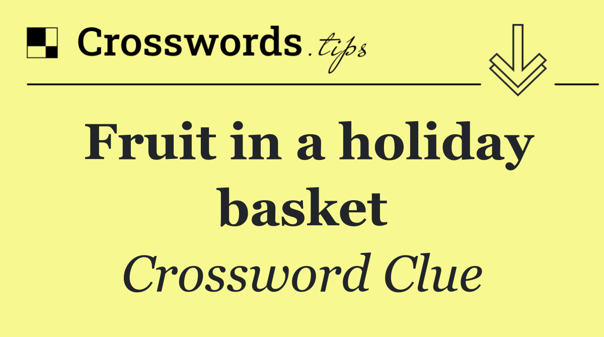 Fruit in a holiday basket