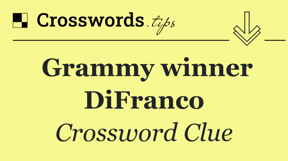 Grammy winner DiFranco