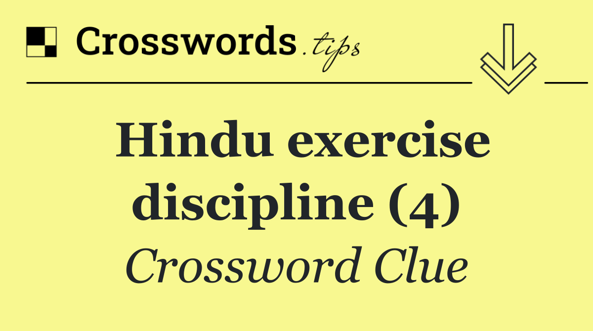 Hindu exercise discipline (4)