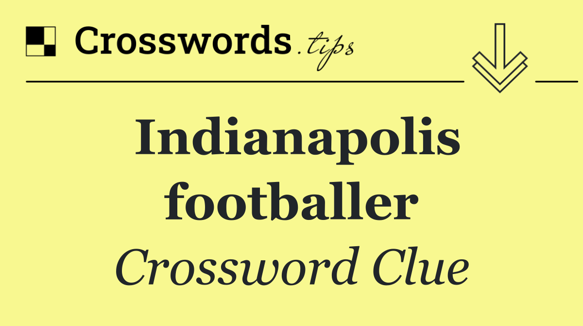 Indianapolis footballer