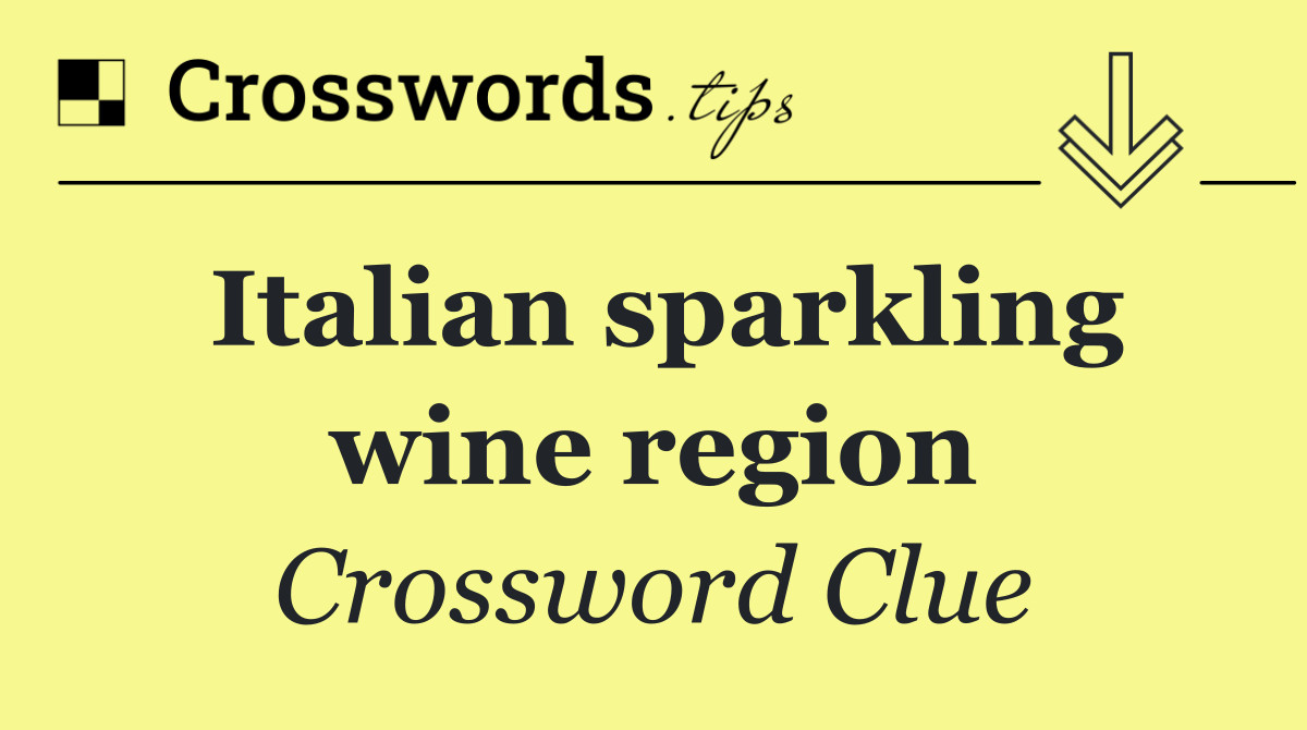 Italian sparkling wine region