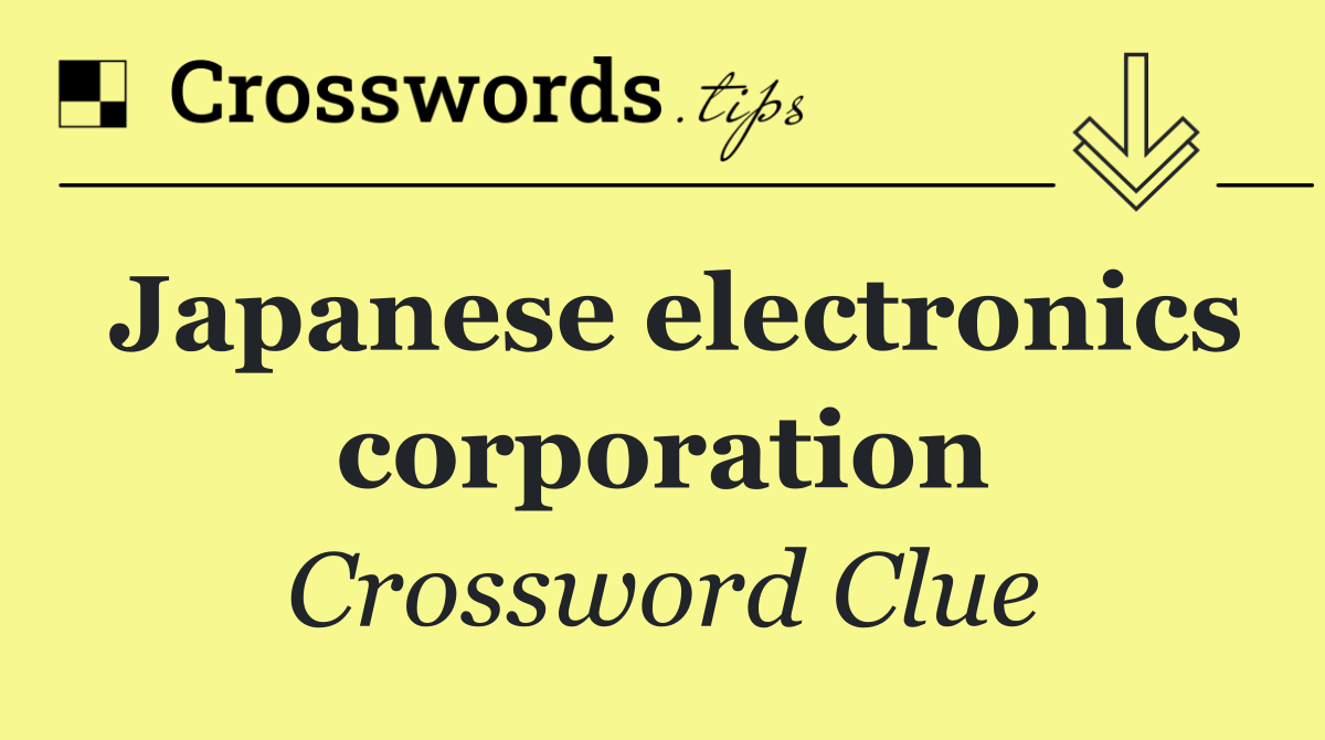 Japanese electronics corporation