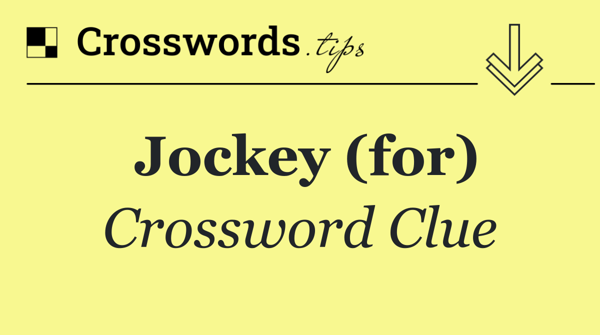 Jockey (for)