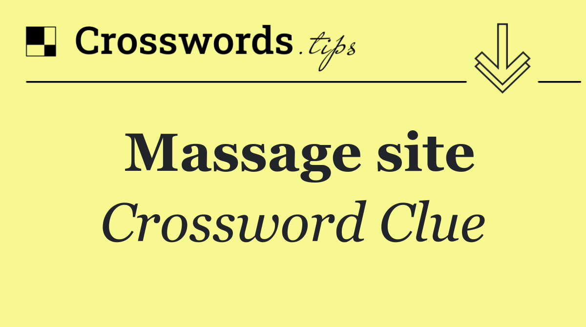 Massage site