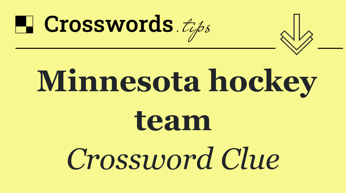 Minnesota hockey team