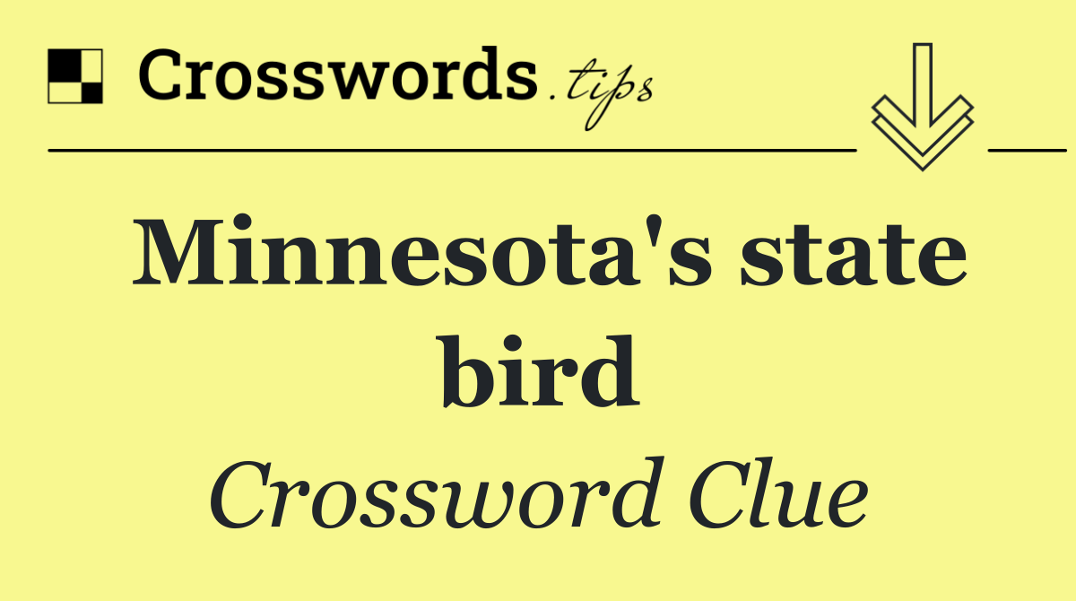 Minnesota's state bird