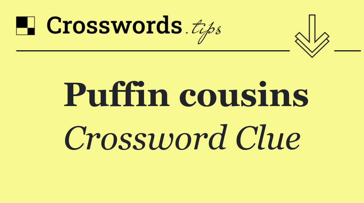 Puffin cousins