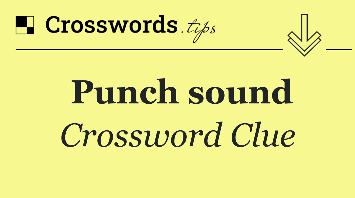 Punch sound