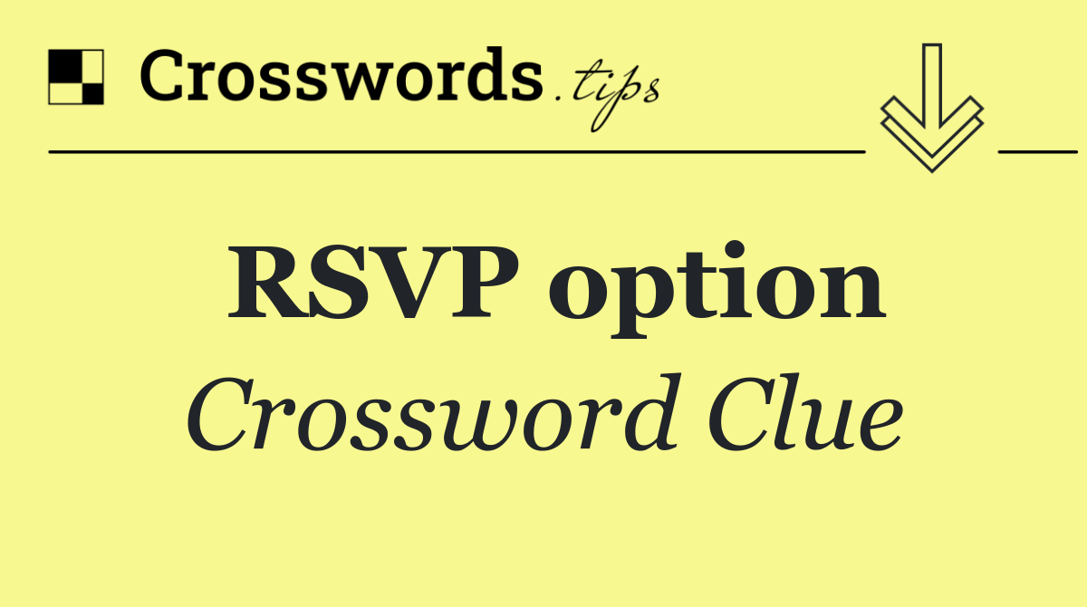 RSVP option