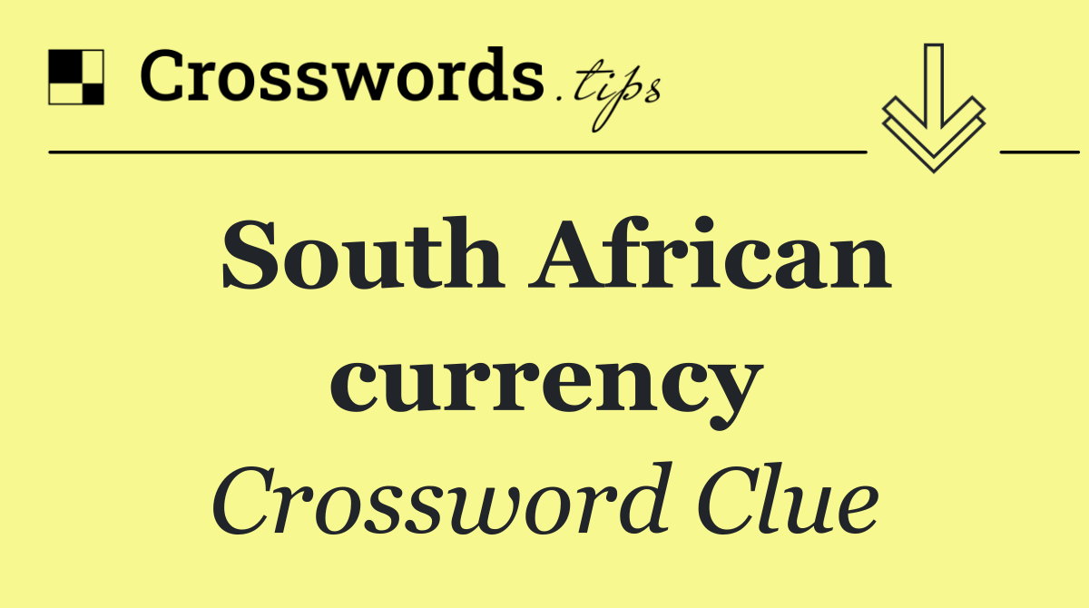 South African currency