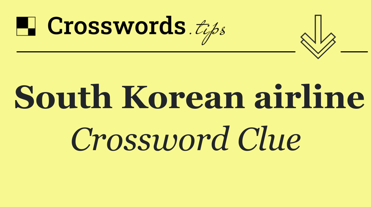 South Korean airline