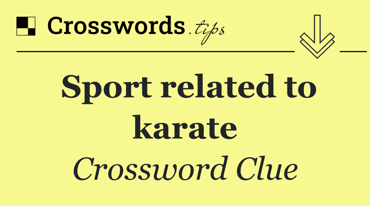 Sport related to karate