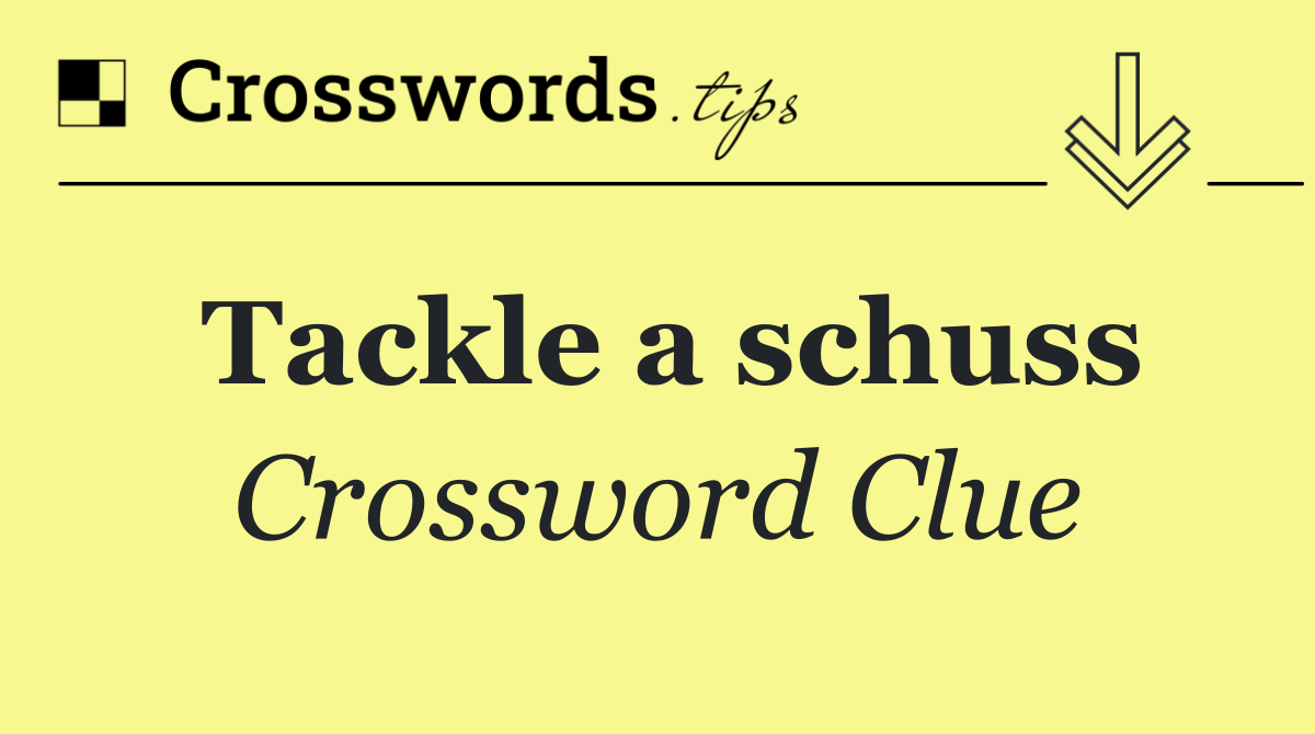 Tackle a schuss