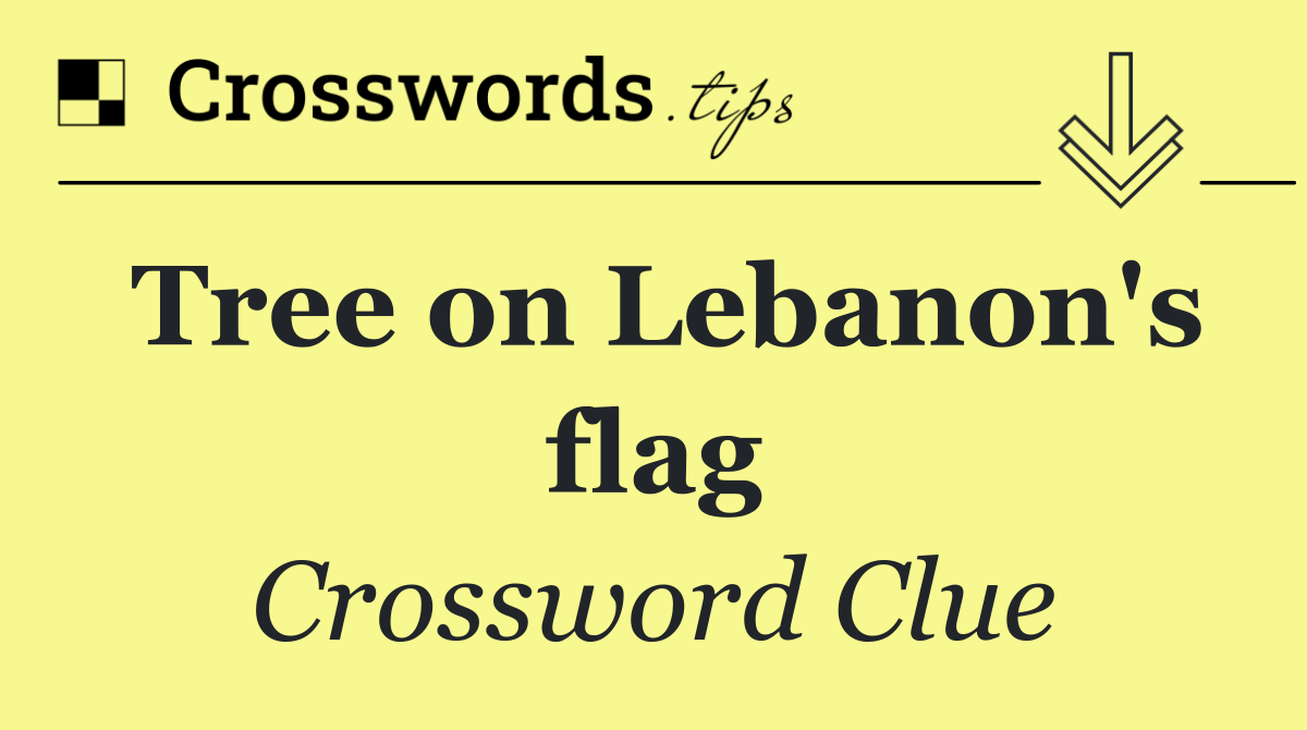 Tree on Lebanon's flag