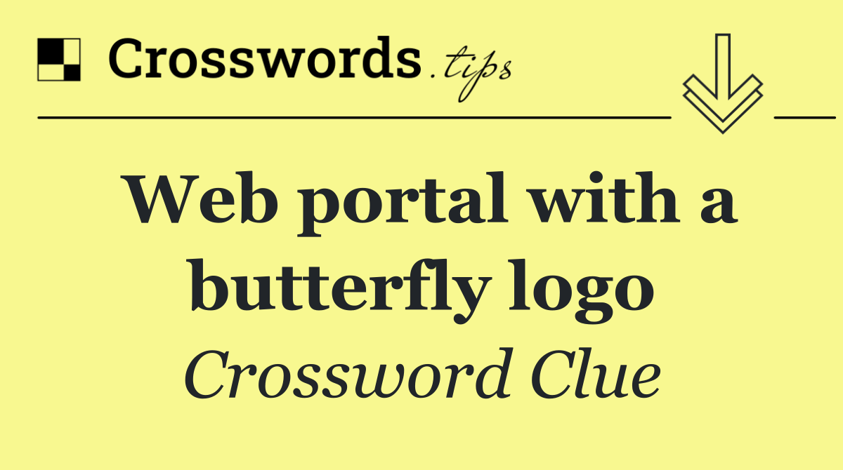 Web portal with a butterfly logo