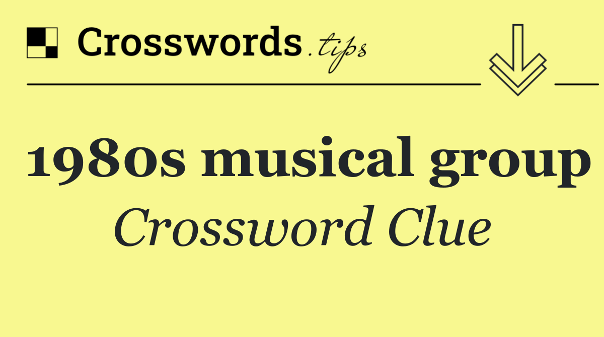 1980s musical group