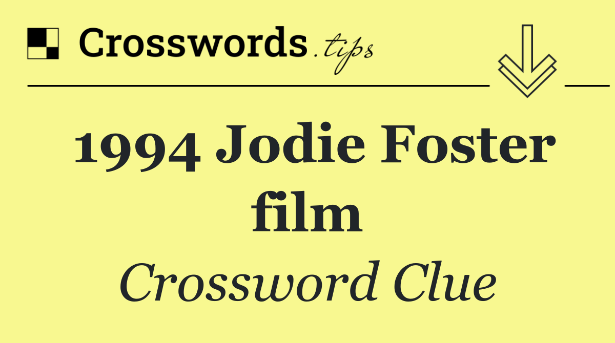 1994 Jodie Foster film