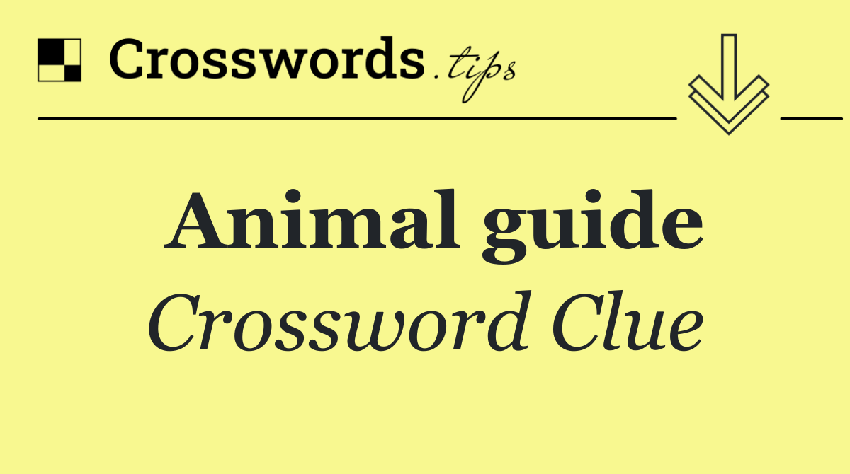 Animal guide