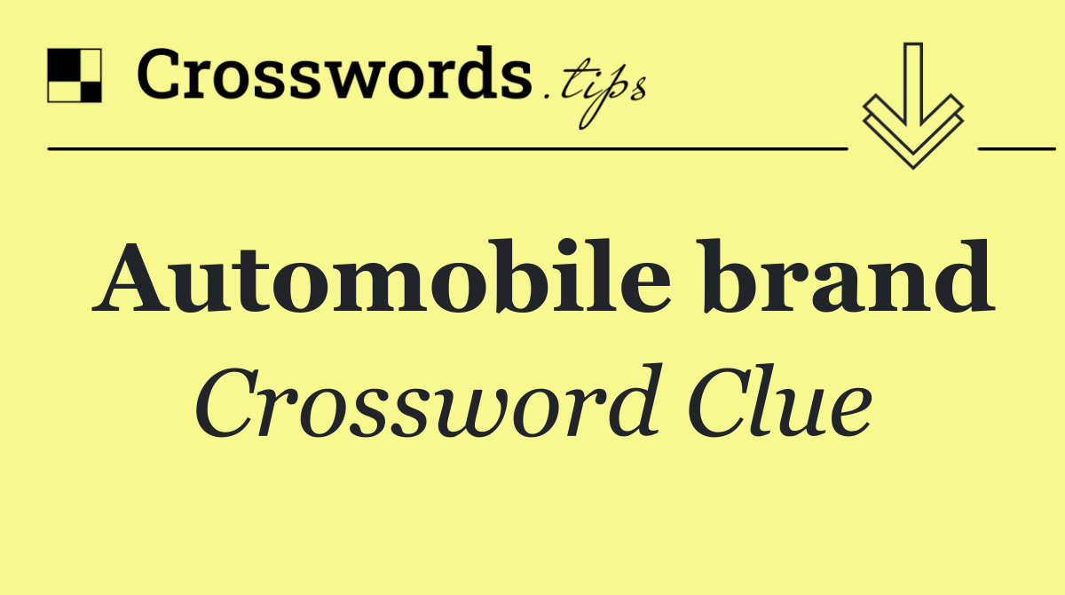 Automobile brand