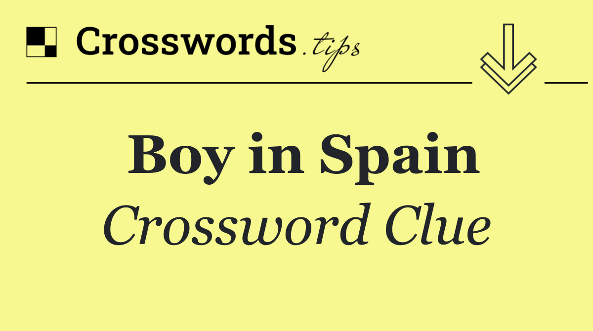 Boy in Spain