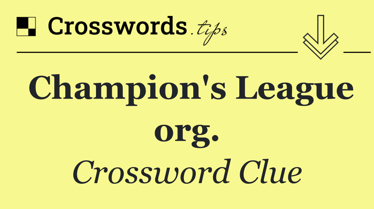 Champion's League org.