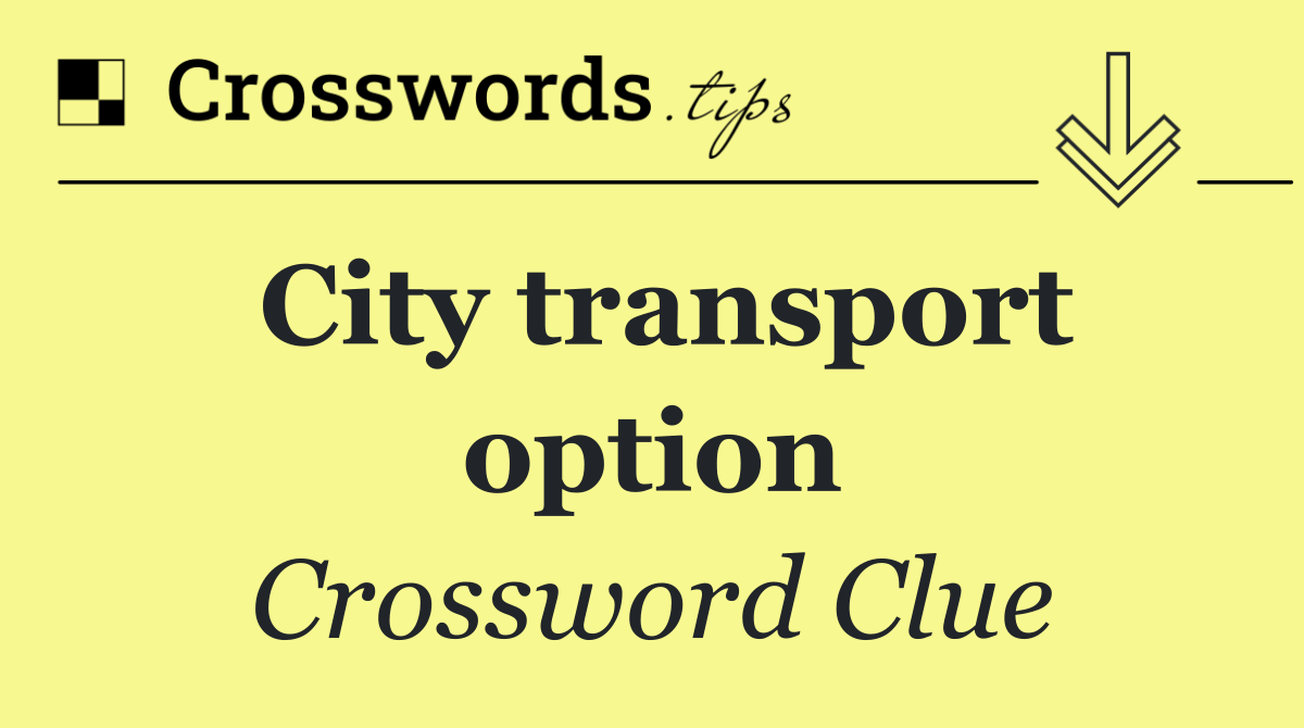 City transport option