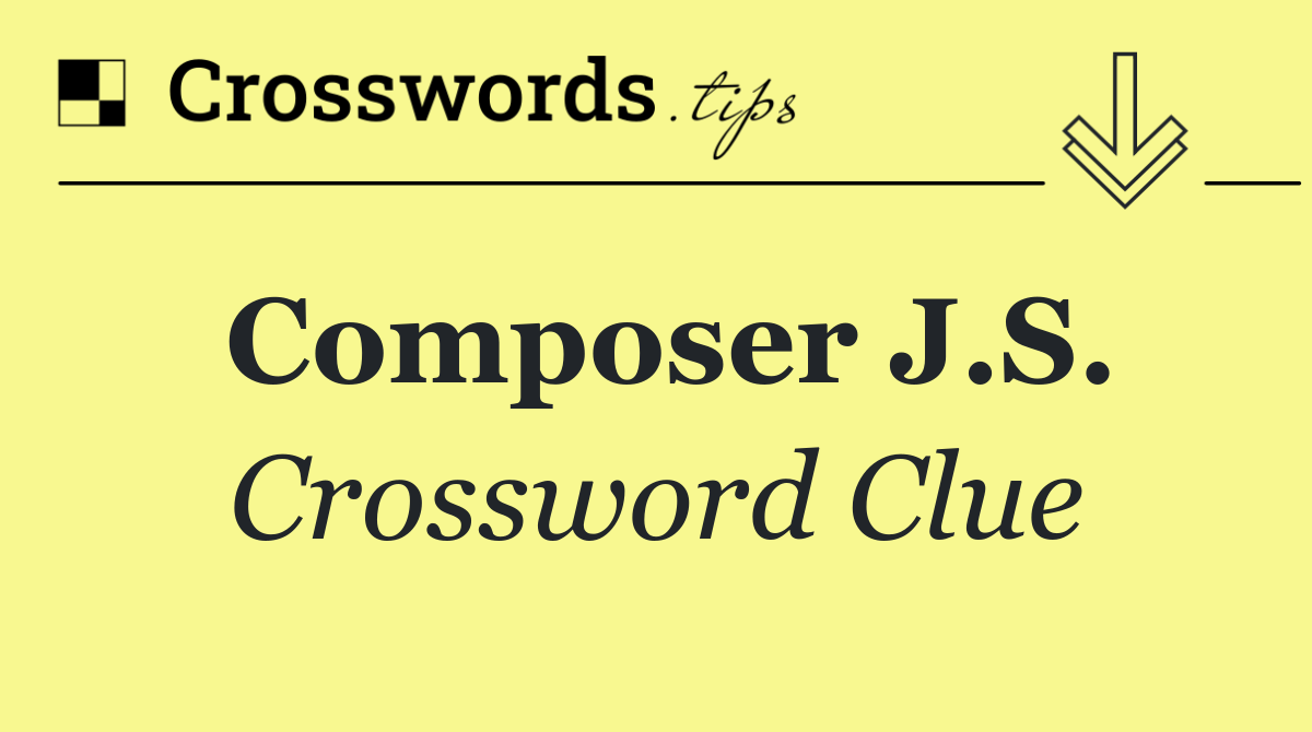 Composer J.S.