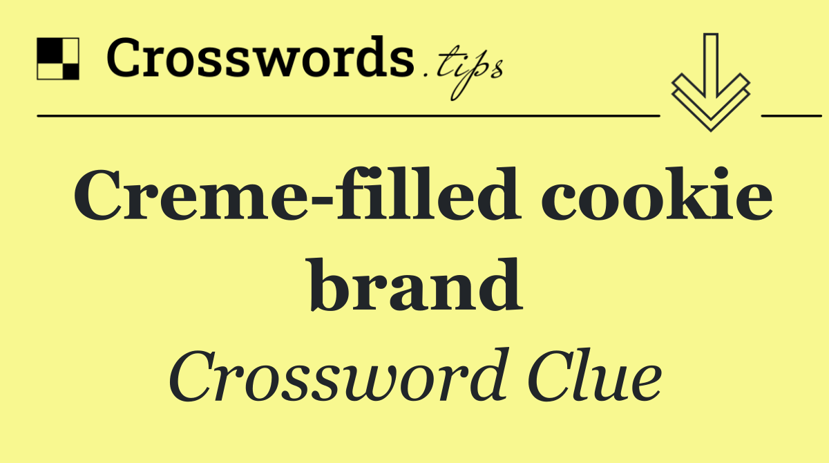 Creme filled cookie brand