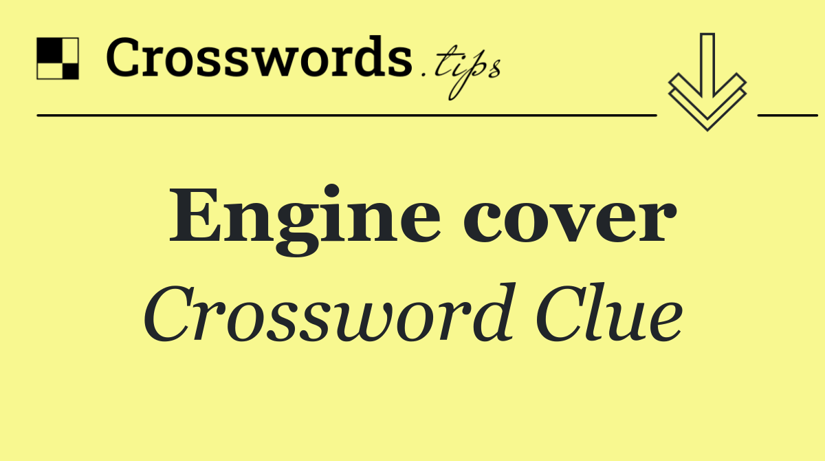 Engine cover
