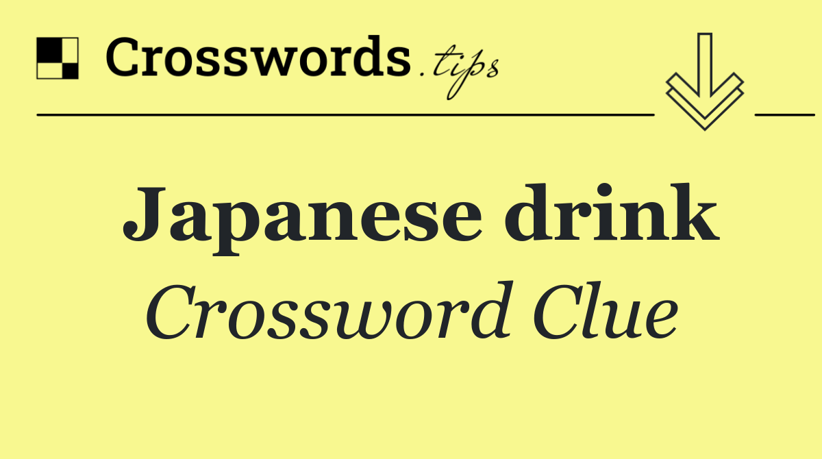 Japanese drink