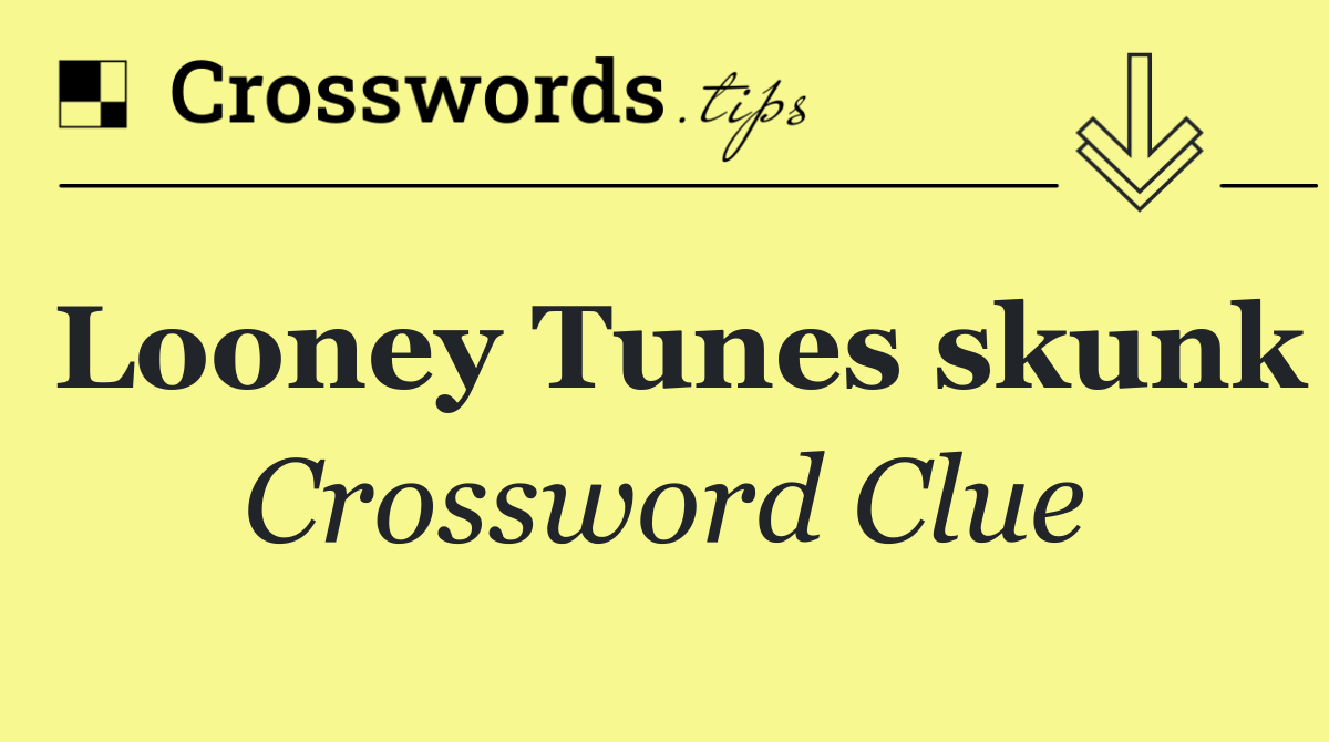 Looney Tunes skunk