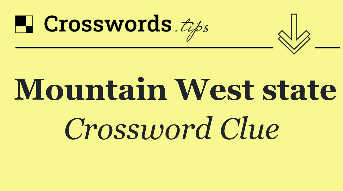 Mountain West state