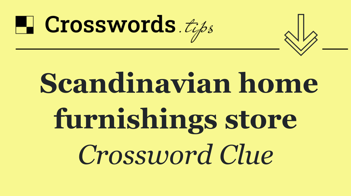 Scandinavian home furnishings store