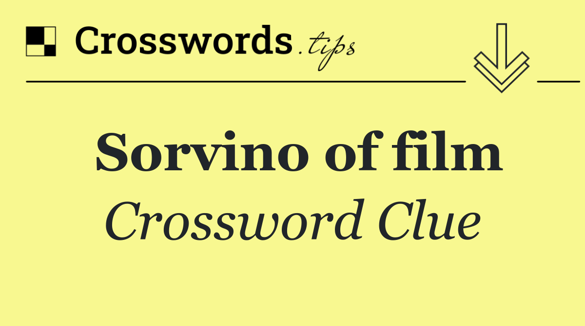 Sorvino of film