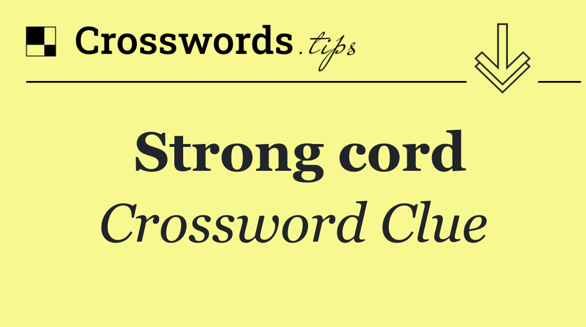 Strong cord