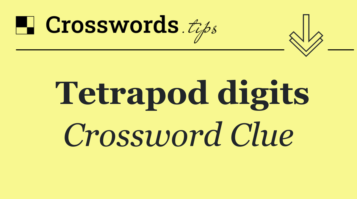 Tetrapod digits