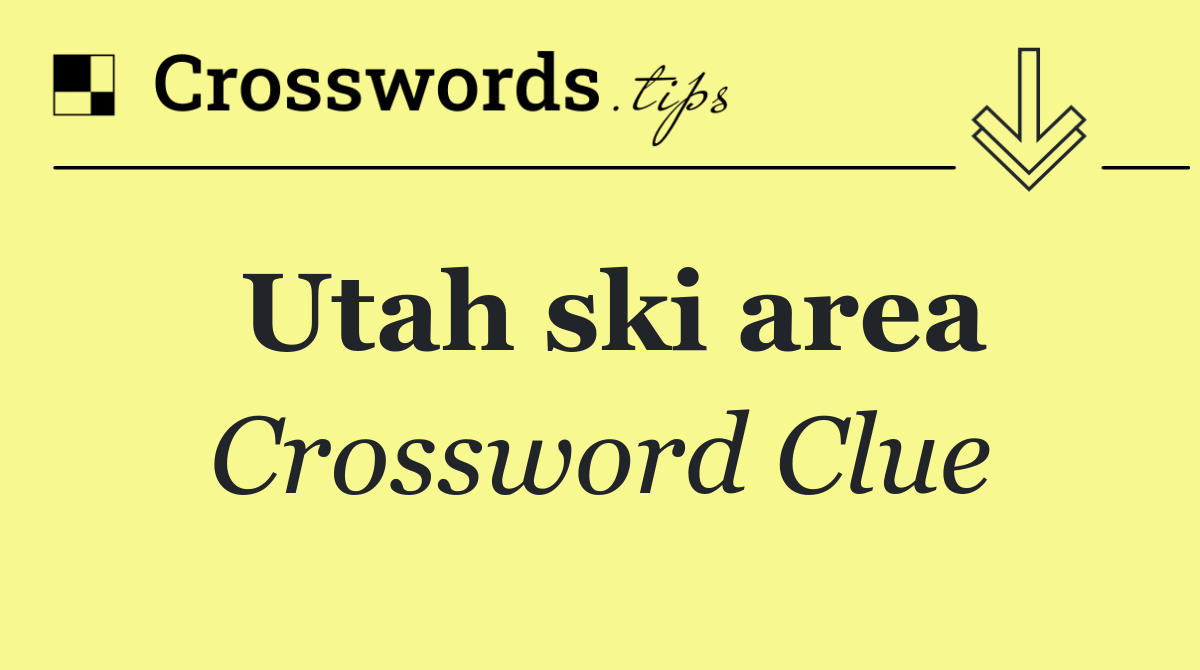 Utah ski area