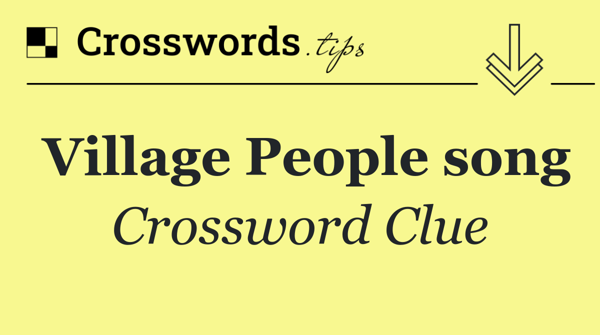 Village People song