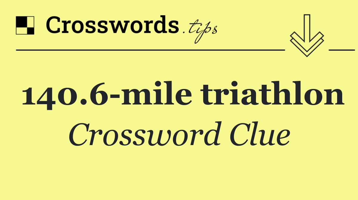 140.6 mile triathlon