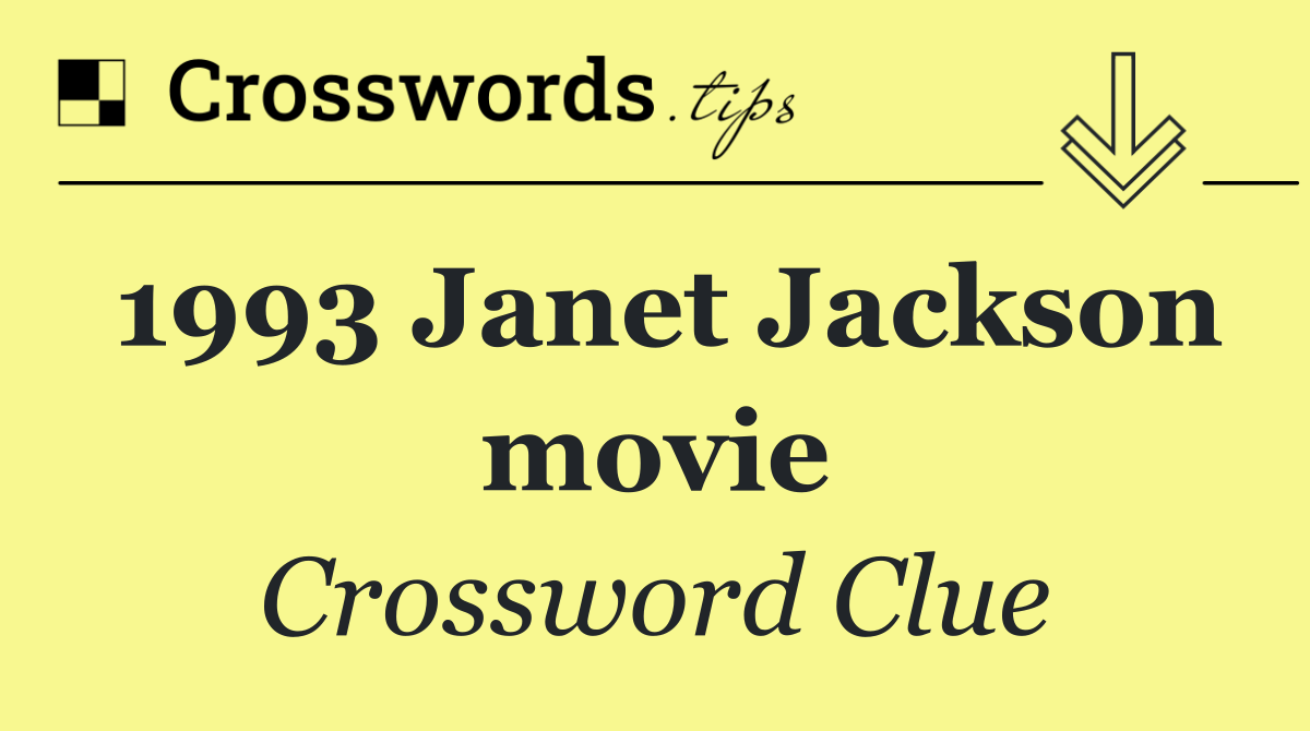1993 Janet Jackson movie