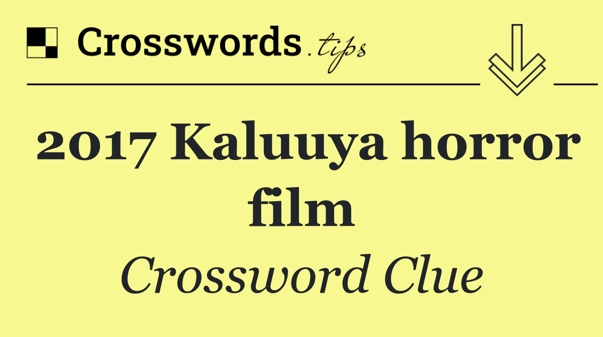 2017 Kaluuya horror film