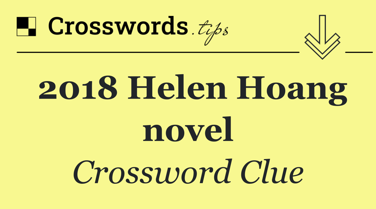 2018 Helen Hoang novel