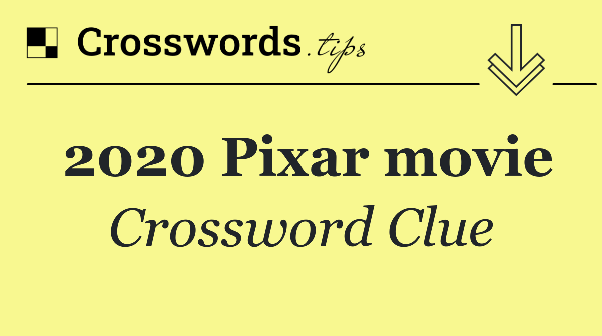 2020 Pixar movie
