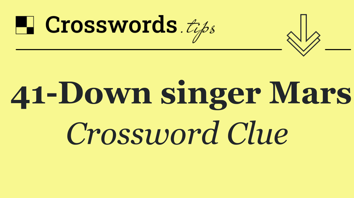 41 Down singer Mars
